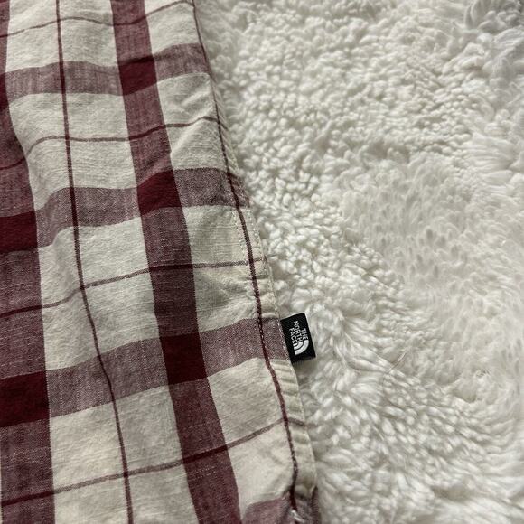The North Face Men’s Red Plaid Short Sleeve‎ Button Down Pockets Cotton Sz 2XL - Picture 7 of 8